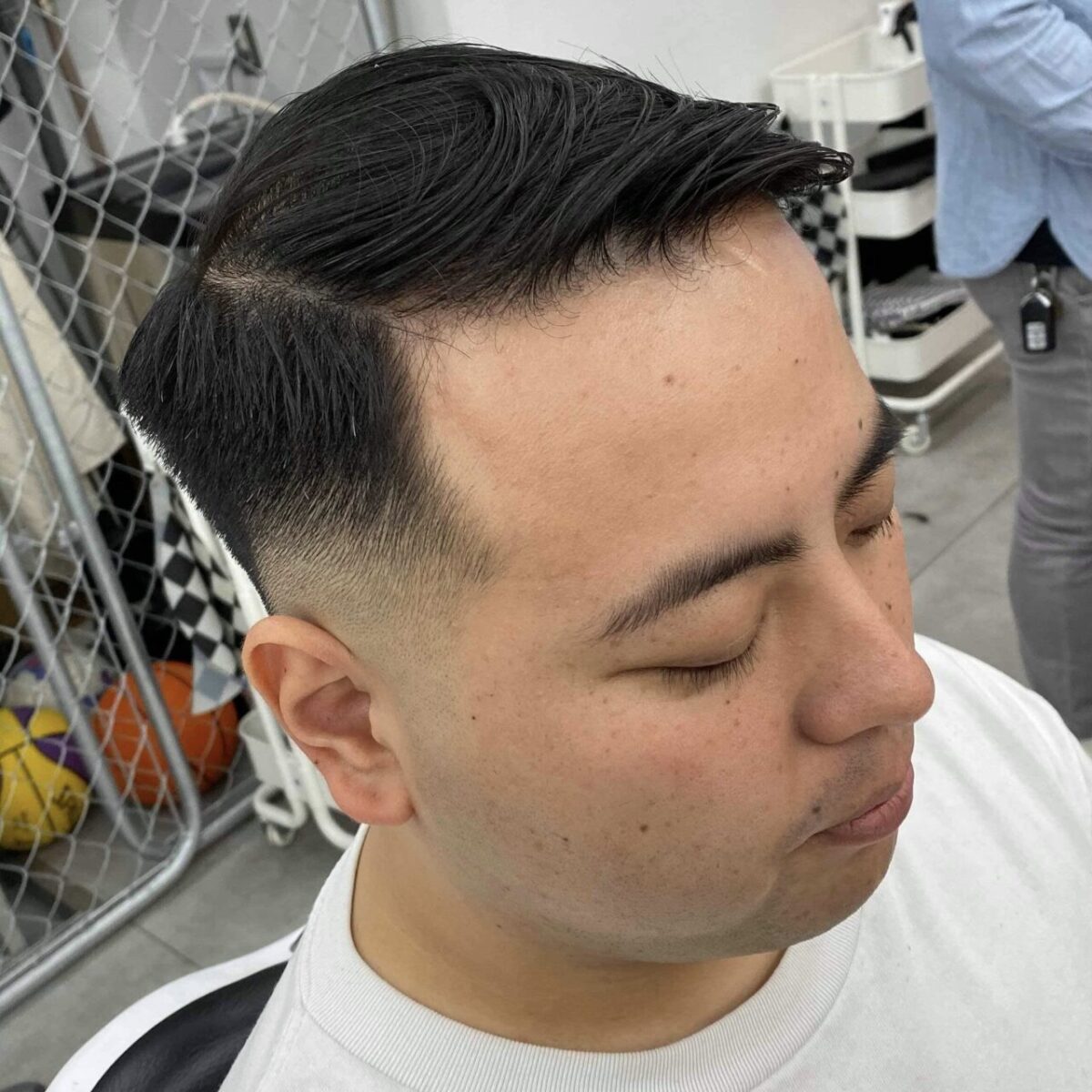 髪型 薄毛 ヘアスタイル ヘアカタログ 七三分け